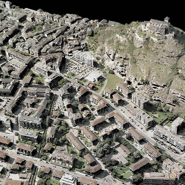 3D-Modell der Stadt Sitten // Modèle 3D de la ville de Sion