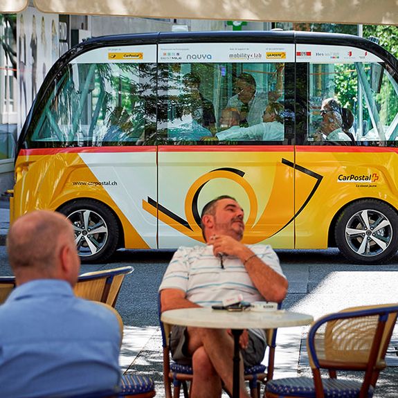 SmartShuttle circulant à Sion